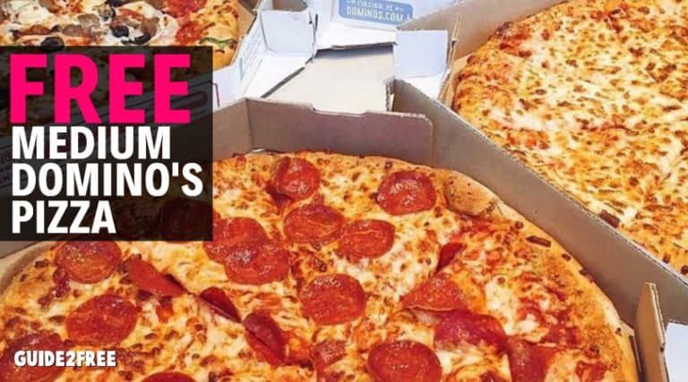 FREE Medium 2-Topping Hand Tossed Domino's Pizza 1 FREE Medium 2-Topping Hand Tossed Domino's Pizza