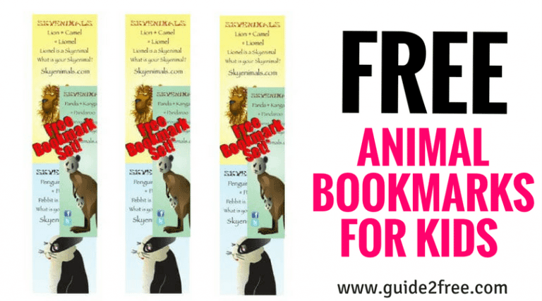 FREE Animal Bookmarks for Kids 1 FREE Animal Bookmarks for Kids
