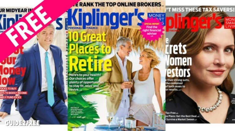 FREE Subscription to Kiplinger's Magazine 1 Free 2 Issue Subscription to Kiplinger’s Personal Finance