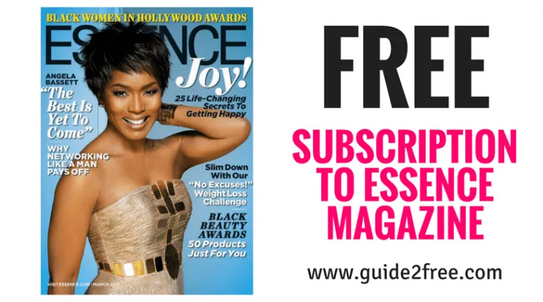 FREE Subscription to Essence Magazine 1 FREE Subscription to Essence Magazine