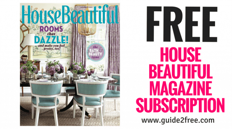 FREE House Beautiful Magazine Subscription 1 FREE House Beautiful Magazine Subscription