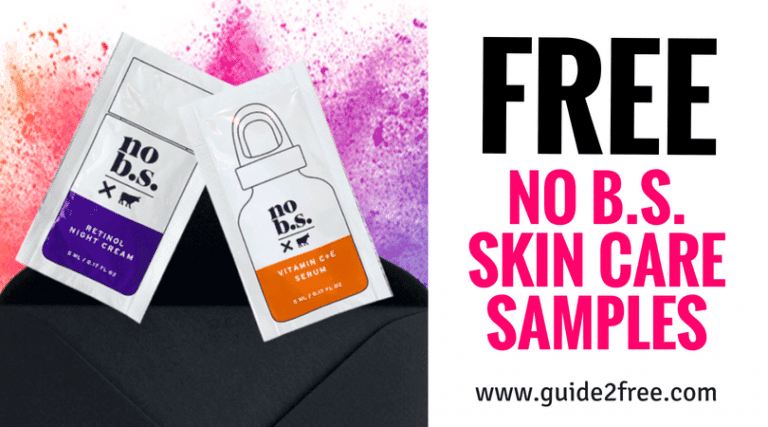 FREE No B.S. Skin Care Samples 1 FREE No B.S. Skin Care Samples