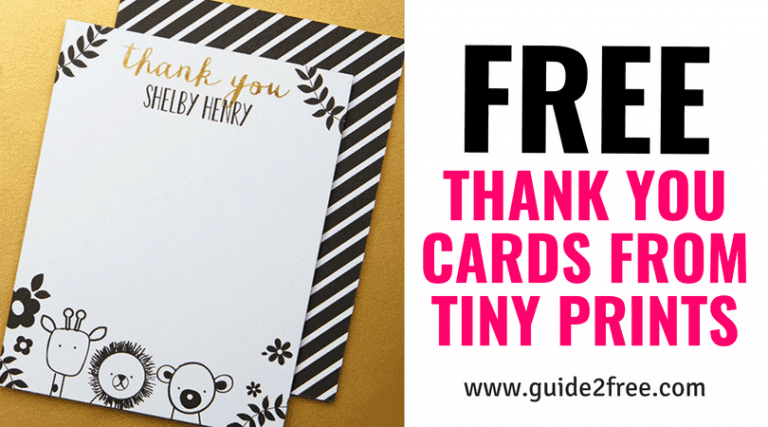 10 FREE Thank You Cards from Tiny Prints 1 10 FREE Thank You Cards from Tiny Prints