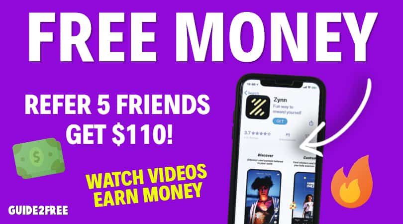 FREE $110 Cash from Zynn App + More 1 FREE $110 Cash from Zynn App