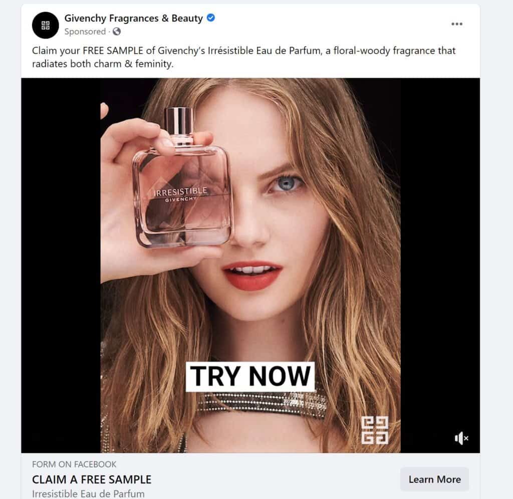 FREE Givenchy Eau de Parfum Sample 1 FREE Givenchy Eau de Parfum Sample
