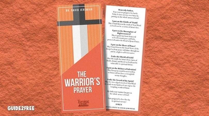 FREE The Warrior’s Prayer Bookmark 1 FREE The Warrior’s Prayer Bookmark