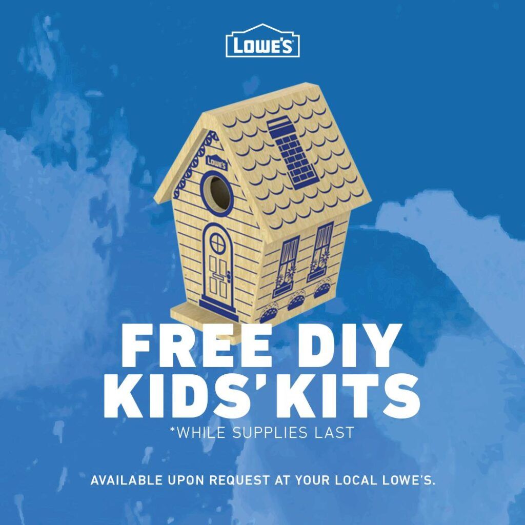 FREE Kids Craft Kits at Lowes 2 FREE Kids Craft Kits at Lowes
