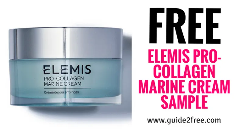 FREE Elemis Pro-Collagen Marine Cream Sample 1 FREE Elemis Pro-Collagen Marine Cream Sample