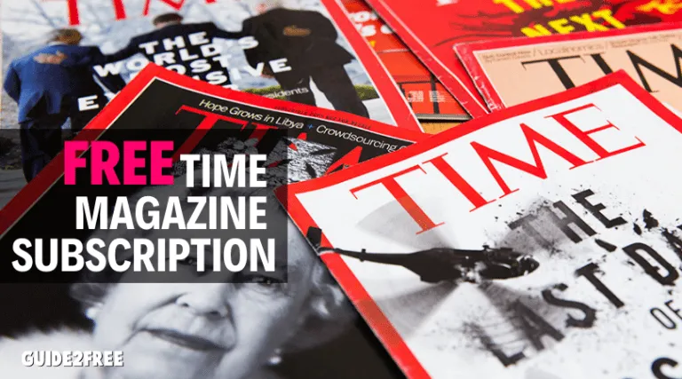 FREE Time Magazine Subscription 1 FREE Time Magazine Subscription