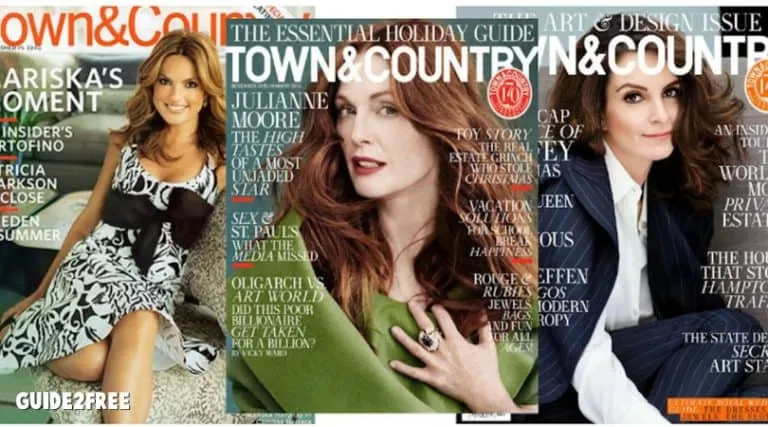 FREE Subscription to Town and Country Magazine 1 FREE Subscription to Town and Country Magazine