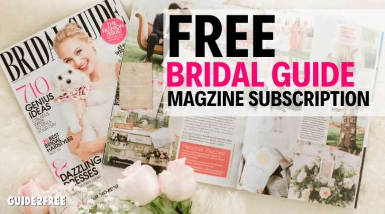 FREE Bridal Guide Magazine Subscription 1 FREE Bridal Guide Magazine Subscription