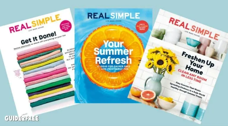 FREE Subscription to Real Simple Magazine 1 FREE Subscription to Real Simple Magazine