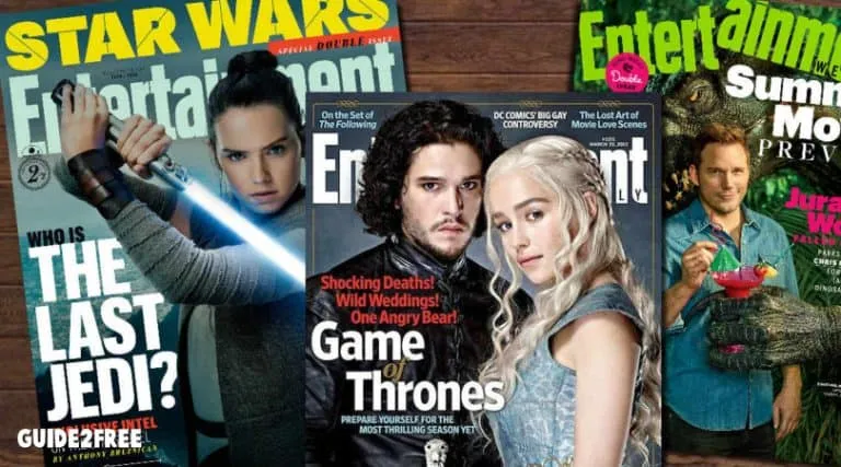 FREE Entertainment Weekly Magazine Subscription 1 FREE Entertainment Weekly Magazine Subscription
