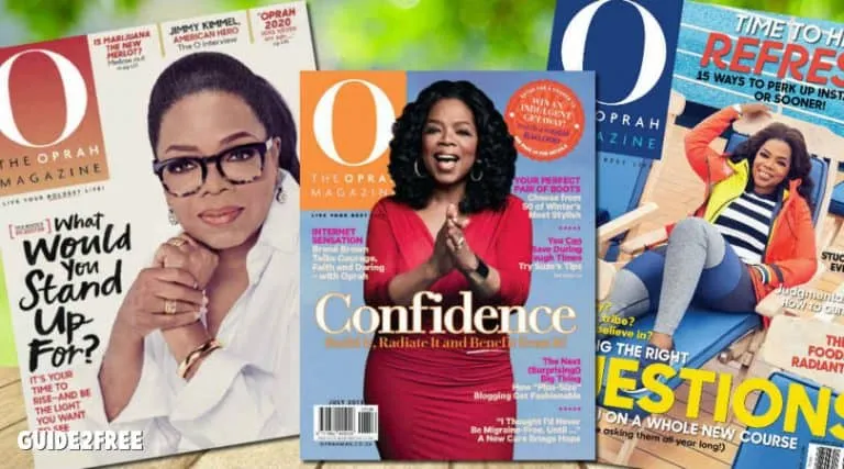 FREE Subscription to O The Oprah Magazine 1 FREE Subscription to O The Oprah Magazine
