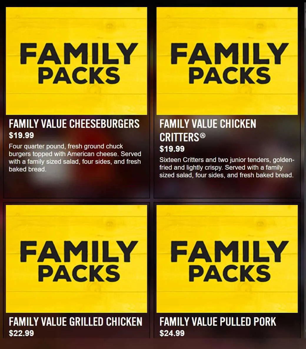 Texas Roadhouse Family Packs To Go 2 Texas Roadhouse Family Packs To Go