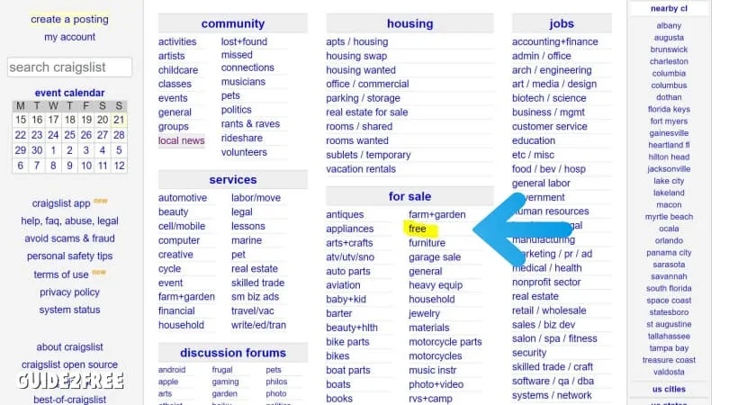 How to Find FREE Stuff on Craigslist 2 craigslist free section