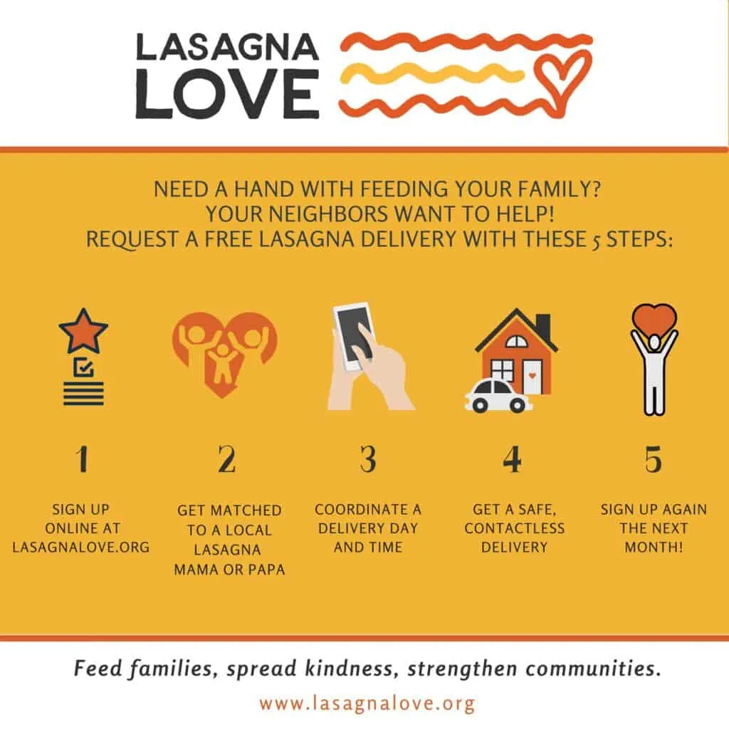 FREE Lasagna for Families in Need 1 FREE Lasagna for Families in Need