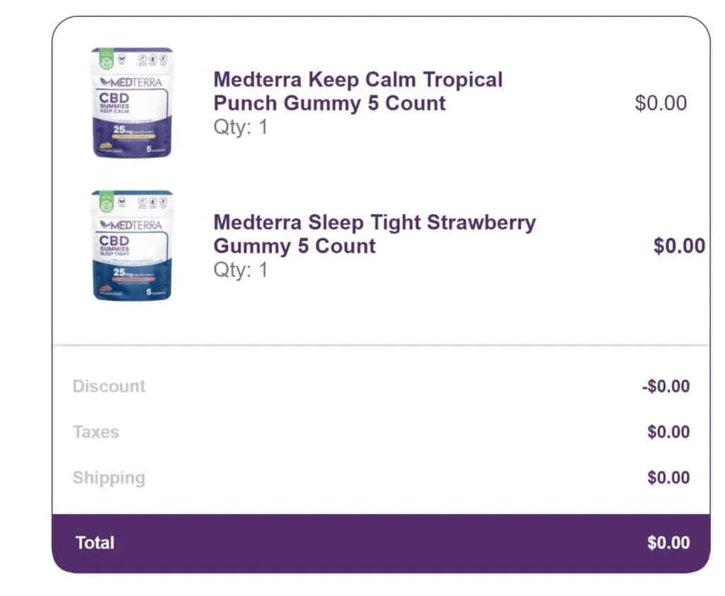 FREE Medterra Hemp Gummies Samples 1 FREE Medterra Hemp Gummies Samples