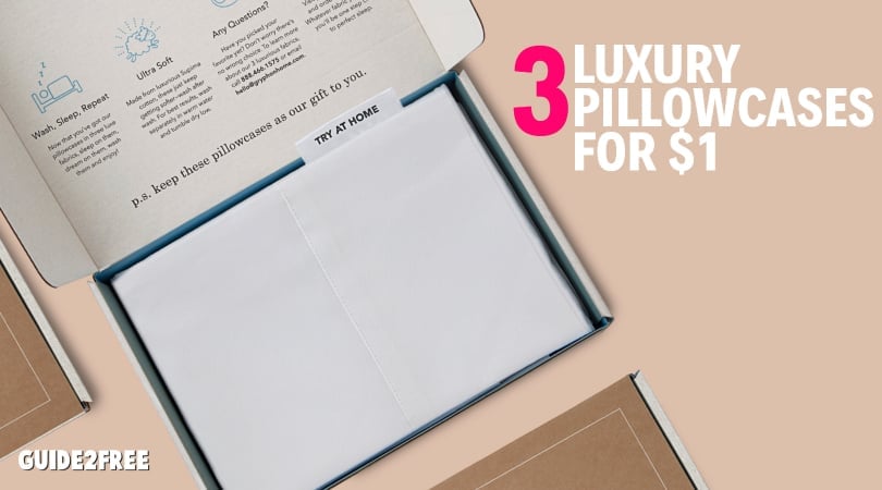 3 Luxury Cotton Pillowcases for $1 1 3 Luxury Cotton Pillowcases for $1