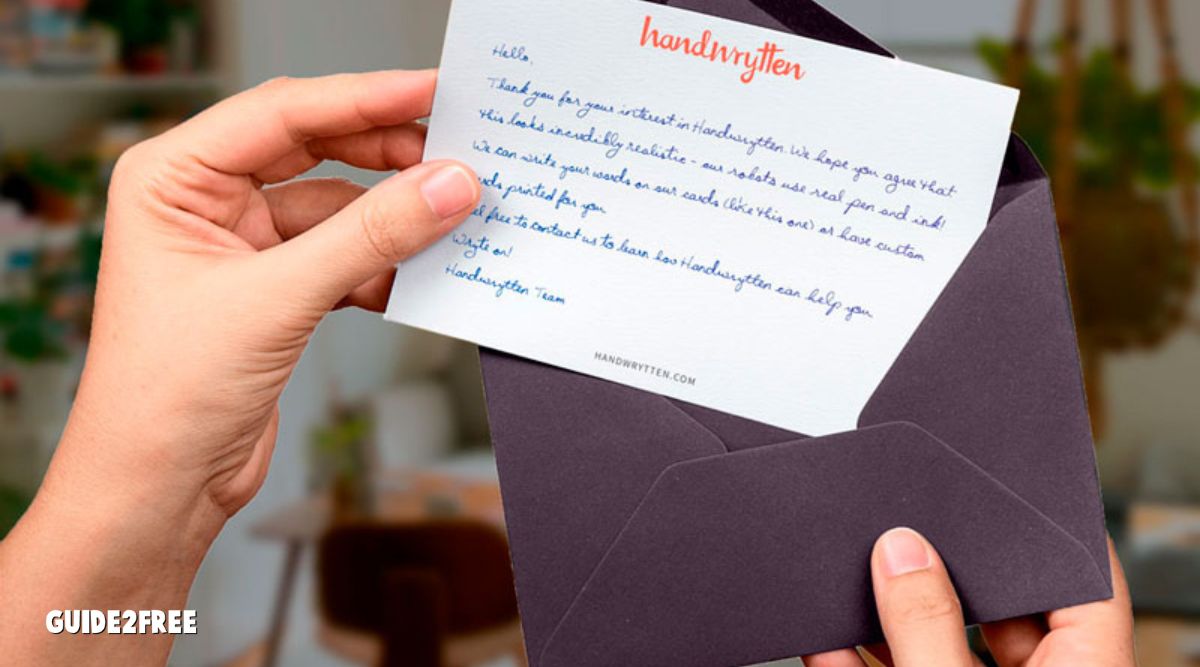 5 FREE Handwritten Cards 1 5 FREE Handwritten Cards