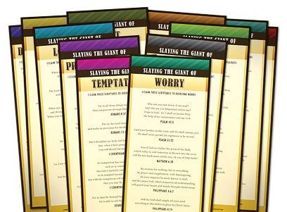 FREE Giant Slayer Scripture Cards