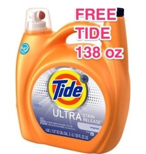 FREE 138 oz Bottle of Tide