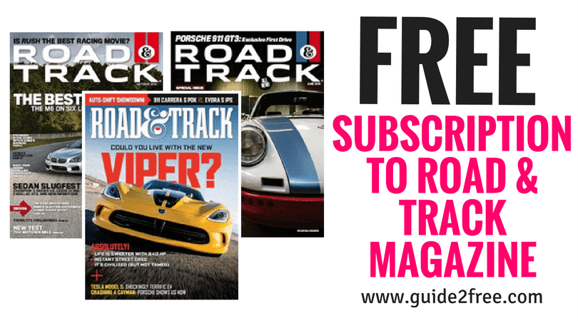 SUBSCRIPTION TO ROAD & TRACK MAGAZINE