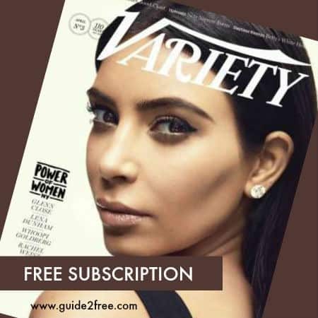 FREE Subscription to Variety Magazine
