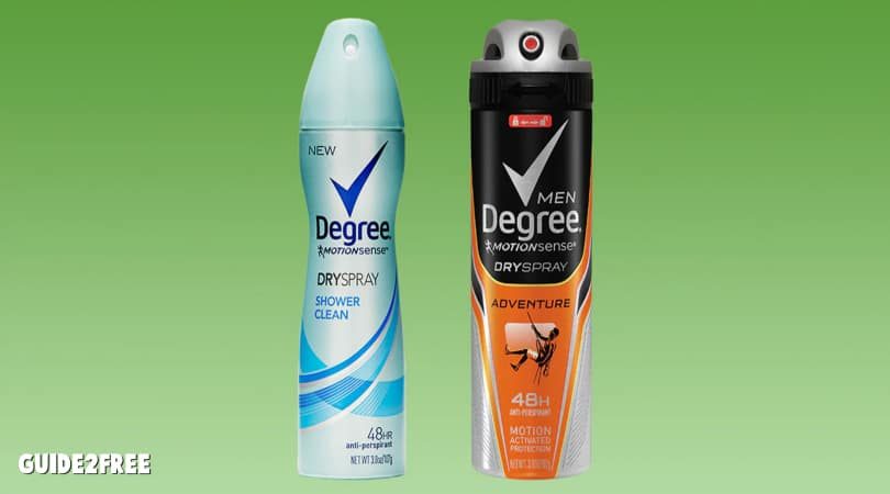 FREE Degree Dry Spray Antiperspirant