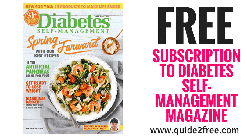 FREE Subscription to Diabetes Self-Management Magazine