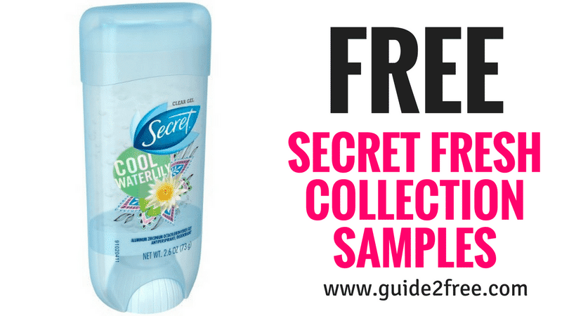 FREE Secret Fresh Collection Samples