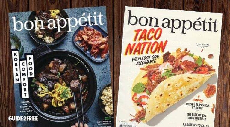 FREE Subscription to Bon Appétit Magazine
