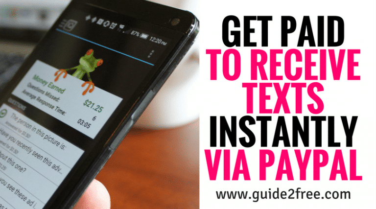 Get Paid to Receive Texts Instantly via Paypal