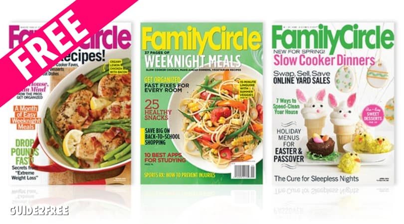 FREE Subscription To Family Circle Magazine