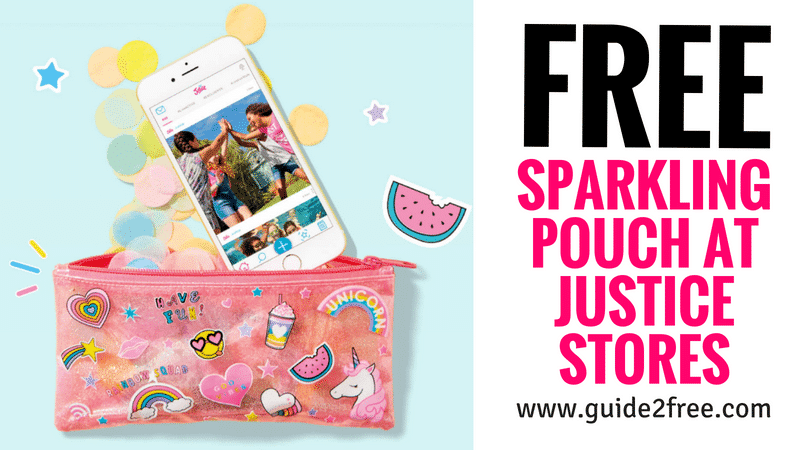 FREE Sparkling Pouch at Justice Stores