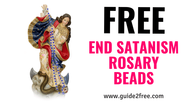 FREE End Satanism Rosary Beads