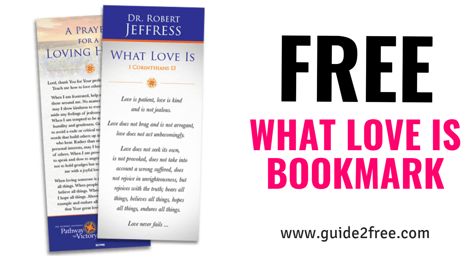 FREE What Love Is Bookmark