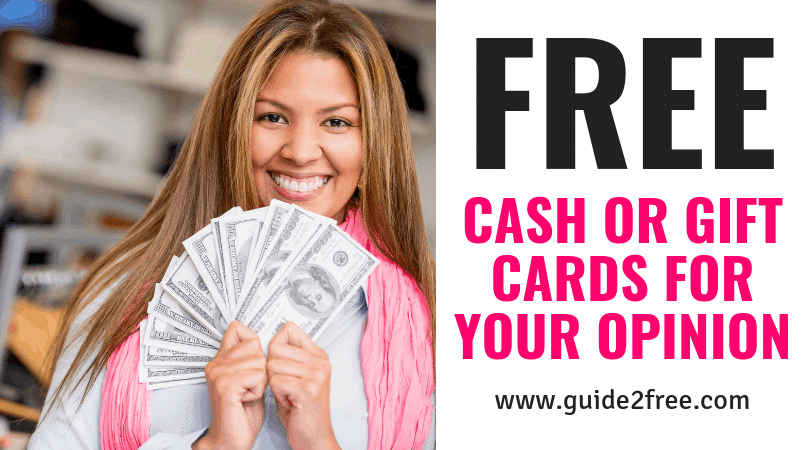 One Opinion: Earn FREE Cash or Gift Cards for Your Opinion