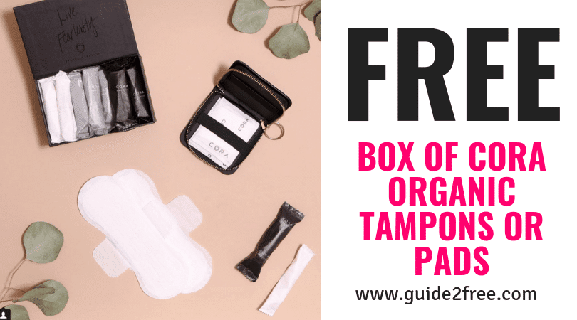 FREE Box of Cora Organic Tampons or Pads (Just Pay Shipping)