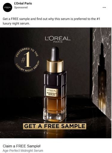 FREE Loreal Age Perfect Cell Renewal Midnight Serum Sample