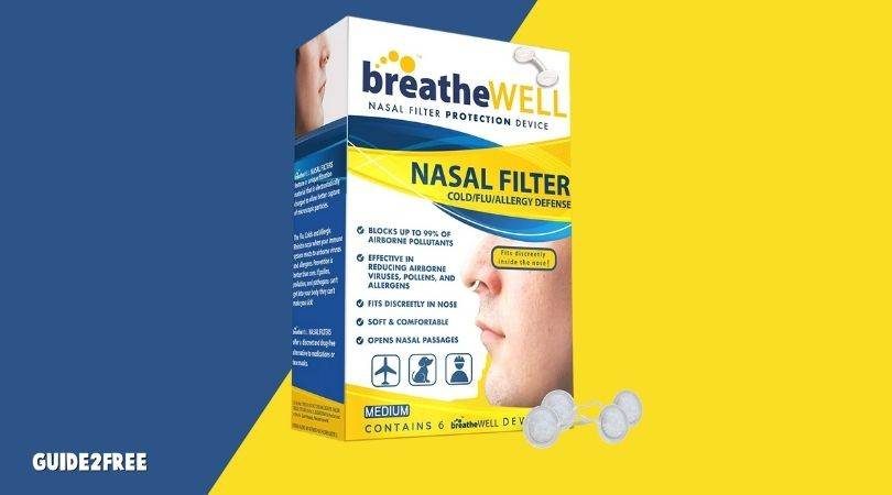 FREE breatheWELL Filtered Nasal Dilator Sample