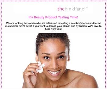 Get FREE Beauty Products to Test from The Pink Panel