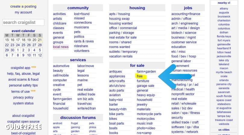 How to Find FREE Stuff on Craigslist • Guide2Free Samples